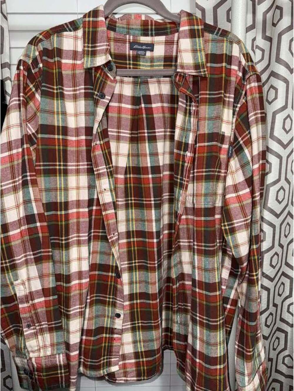 Eddie Bauer Men’s (or Women’s) XXL Plaid Flannel Shirt - EUC! Unisex style